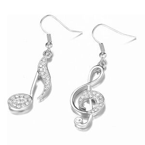 Music Note Asymmetrical Earrings